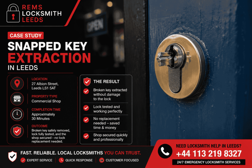 Snapped key extraction case study