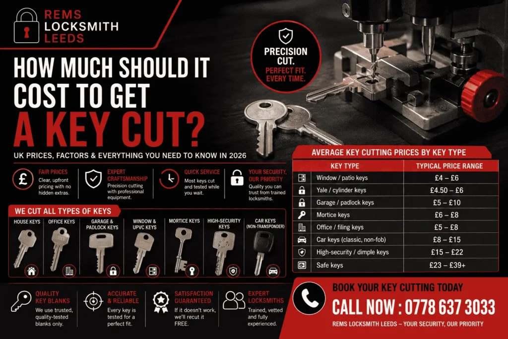Key Cutting Prices UK